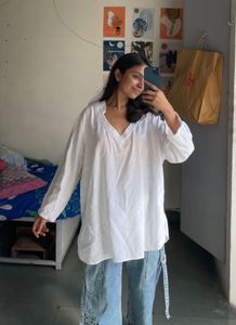 White Embroidered Kurta