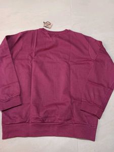Maroon Crew Neck Sweatshirt, M Size