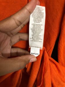 Rapaella Orange High Neck T Shirt