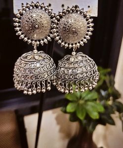 Oxidised Jhumkas