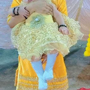 Golden Baby Frock