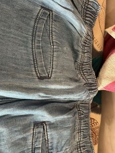 Light Blue Casual Pants