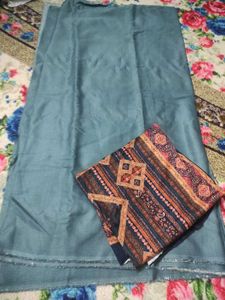 Winter Pashmina Suit With Velvet Dupatta