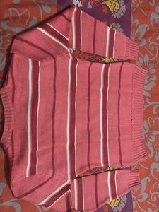 Pink Striped Montrex Vest