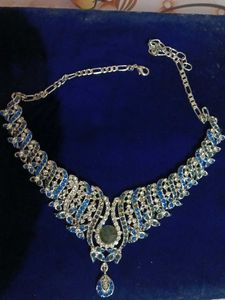 Elegant Silver &amp; Blue Jewelry Set
