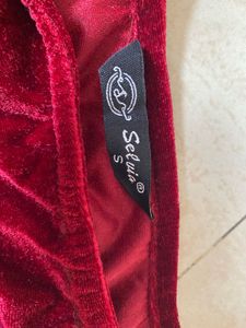 Red Velvet Party Wear Dress