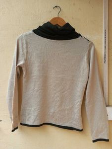 Animal Print Turtleneck Sweater (Women)