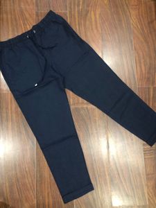 Casual Navy Blue Lower Waist 32