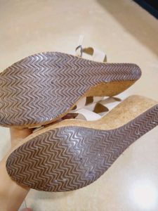 Marc Loire  White Wedge Sandals Brand New Never Us