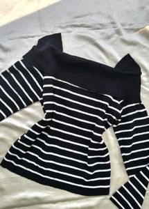 Striped Off-Shoulder Top