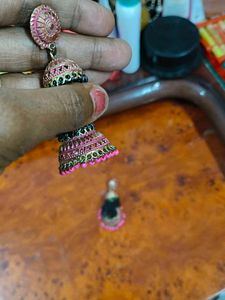 Long Black Jhumka