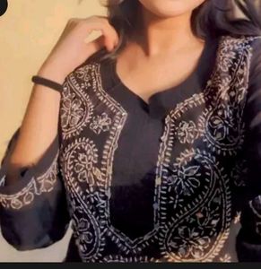 Black chikankari Kurti 🥰
