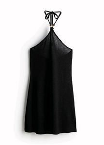 Black Halter Mini Dress