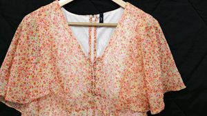 Floral Print V-Neck Dress