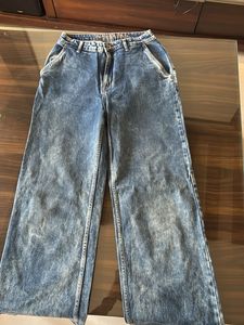 Wide Leg Denim Jeans