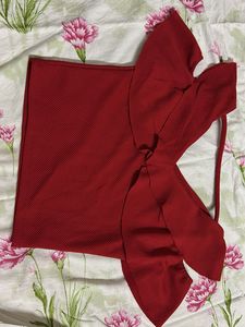 Red Crop Top By Ginger