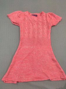 Cute Pink Knit Dress