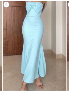 LIGHT BLUE BODYCON DRESS