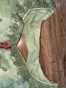 Mint Green Embroidered Lehenga
