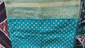 Elegant Teal Banarasi Saree