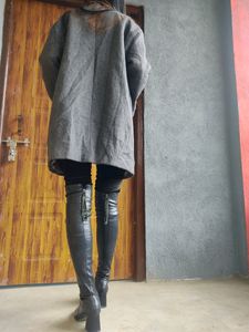 Korean Dark Grey Coat