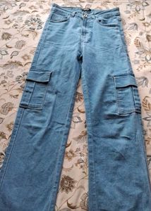 Light Blue Cargo Jeans