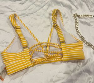 Yellow Pretty Bralette For Women