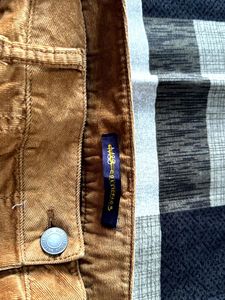 Corduroy Button-Down Skirt