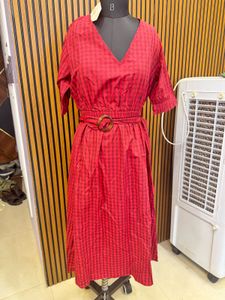 Red Checked Dress