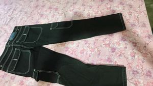 Levi&#39;s Black Contrast Stitch Jeans