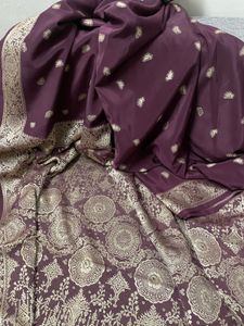 Hot Maroon Saree