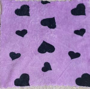 Purple &amp; Black Plush handkerchief