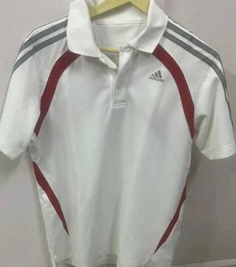 Adidas White Polo Shirt