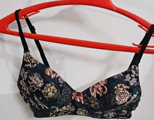 Floral Print Bra