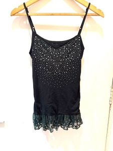 Beautiful Sparkly Black Cami Top