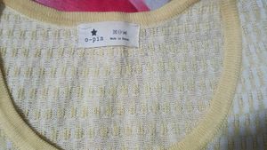 Cute Yellow Sleeveless Top