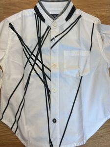 Boys White Graphic Shirt