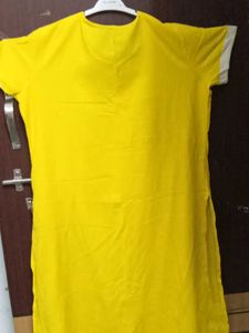 Avaasa Yellow Kurti - XL