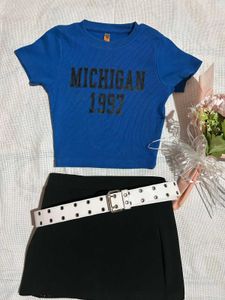Michigan Cropped Tee