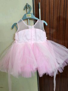 Pink Party Frock For Babies
