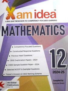 Xam Idea Maths Class 12 2024-25 Version
