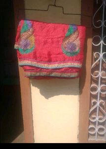 Very Pretty Red Colour Saree