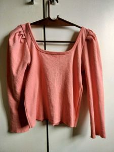 Peach Long Sleeve Top