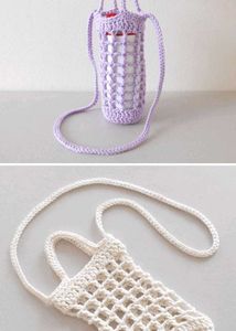 Handmade Crochet Water Bottle Holder