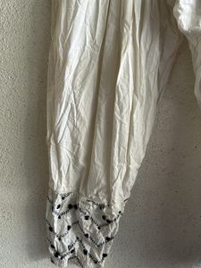 Beautiful Salwaar White With Stones Design Bottom