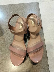 Platform Heels with Clear Straps