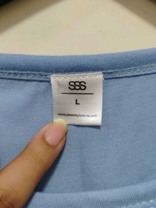 Cute Blue Crop Top