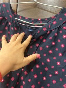 Patterned Sleeveless Top