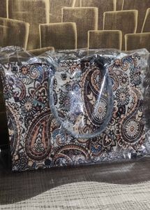 Patterned Woven Tote Bag🫶