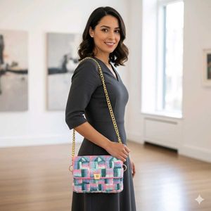 Pastel Crochet Sling Bag